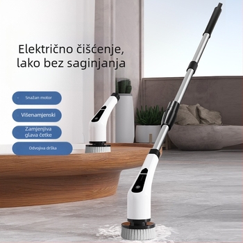 Električna višenamjenska četka za čišćenje, četka za podove, USB punjiva, mehanički rad, model 906, radno vrijeme manje od 2 sata