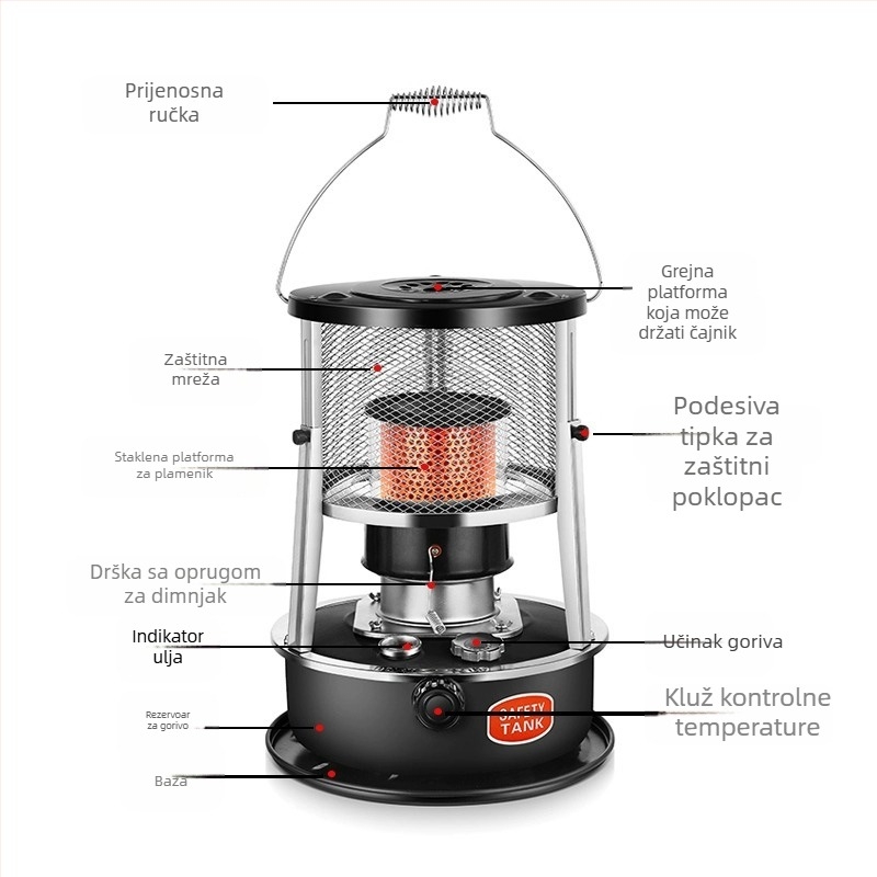 Kamping grijaća peć, prijenosna i višenamjenska (Brand: Other; Kategorija: Heating stove; Pogodno za kampiranje)