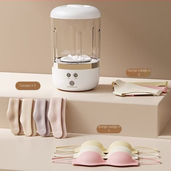 Mini perilica donjeg rublja – USB napajanje, 7,4 V, 450 RPM, manje od 2 sata, mehanički način rada