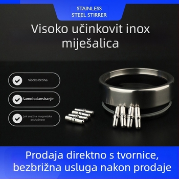 Električni magnetski miješalica za šalice kave – 304 nehrđajući čelik, automatsko miješanje, magnetska šipka, rotor od 316 nehrđajućeg čelika
