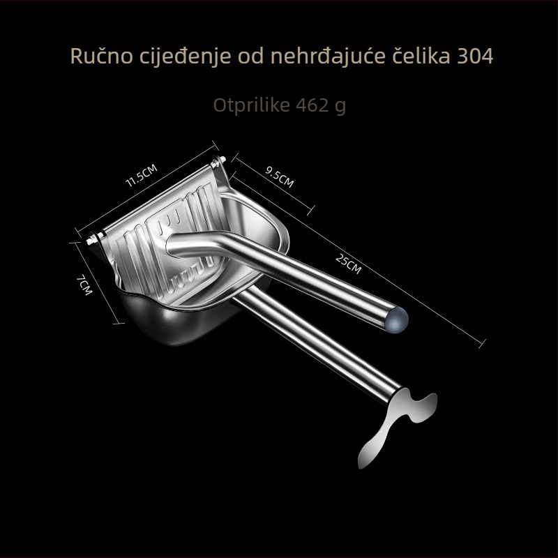 Ručni sokovnik za voće i povrće — prijenosan za kampiranje, rastavljiv, 304 nehrđajući čelik, višenamjenski iscijeđivač limuna