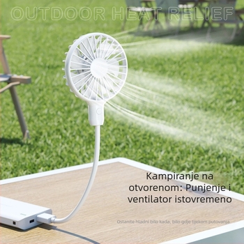 USB ventilator s direktnim priključkom, bezčetkasti motor, niska buka ≤36 dB, 6+ listova