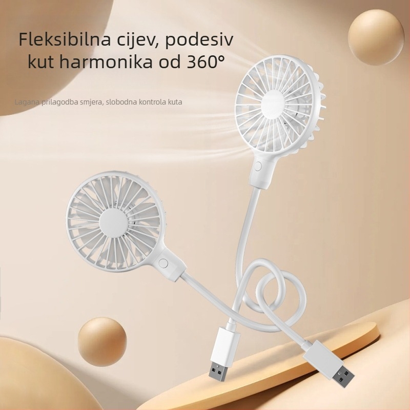 USB ventilator s direktnim priključkom, bezčetkasti motor, niska buka ≤36 dB, 6+ listova