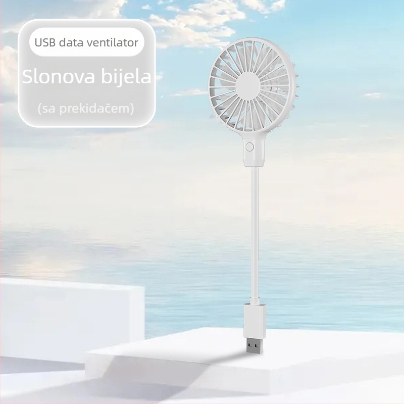 USB ventilator s direktnim priključkom, bezčetkasti motor, niska buka ≤36 dB, 6+ listova