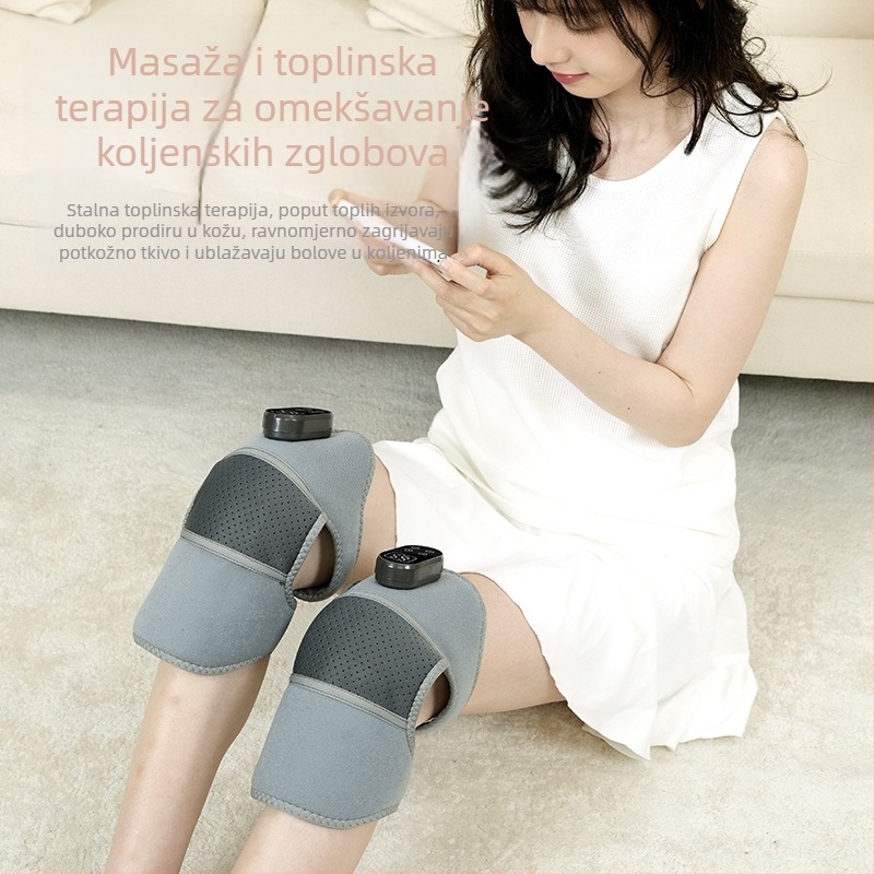 Massager za koljeno s grijanjem i vibracijom, 5V, 7W, temperatura 46–65°C, 3 načina kontrole