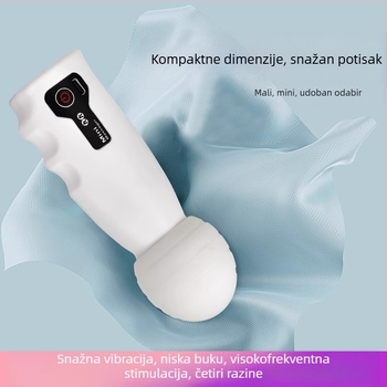 Ženski fascia masažer s punjivom baterijom – prenosni mini masažer za vrat, četkasti motor, 4. brzina, 1 glava, ugrađena baterija 500–800 mAh, trajanje 0–1 h