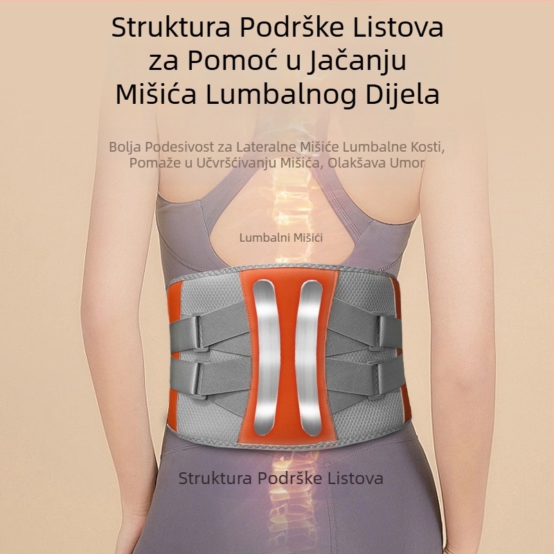 Bežični masažer za struk s USB napajanjem, računalniško upravljanje, 3 brzine, vibracijski i topli kompres, 8+ masažnih glav, izdanje 2024