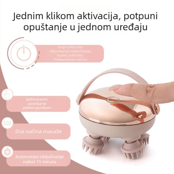 Masirač za glavu s gnjeđenjem, punjivi, upravljanje gumbom, GX-610