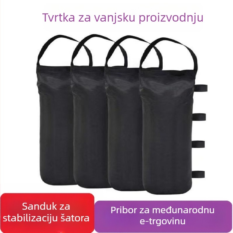 Osnovna vreća za pijesak za šator — tkanina 600D Oxford, otporna na kidanje, za vanjski nadstrešak, moguć ispis