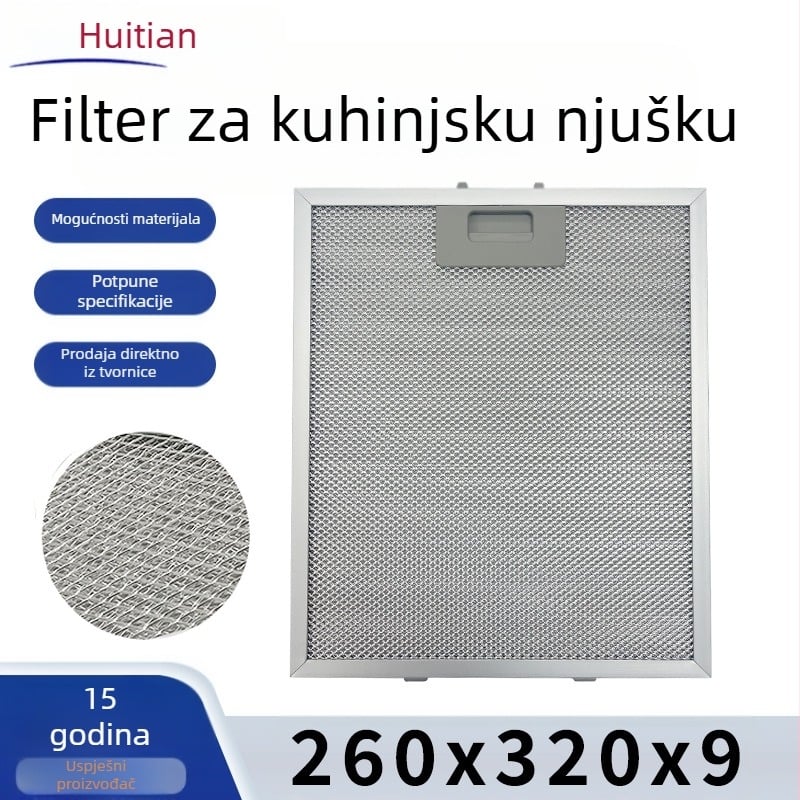 HT01 Filtr napa europskog stila s aluminijskom mrežom za odvajanje ulja, 170 g