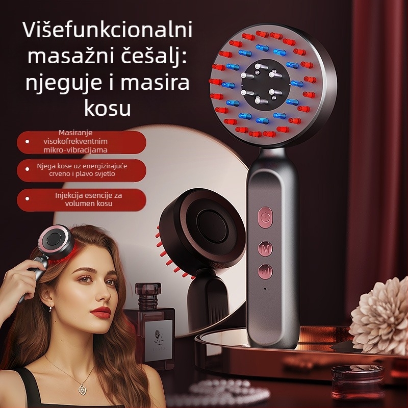 Četka za masažu vlasišta, USB napajanje, vibracijska masaža, 3 brzine, model KX-330