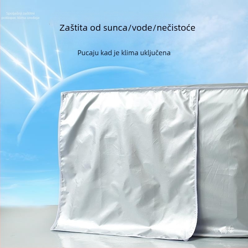 Vanjski pokrov za zidnu jedinicu klima uređaja, prašno- i vremenski otporan, UV zaštita, kompatibilan s 1,5–3 HP