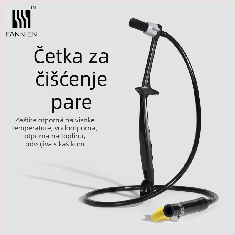 Četka za čišćenje pare za espresso aparat – plastična konstrukcija, uklonjivi nastavak, zaštita od opeklina, uklanja masnoću i nečistoće
