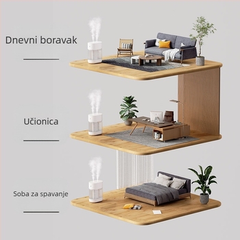 X1 ovlaživač zraka velike kapacitete, za 10–20 m², USB napajanje, 2 izlaza magle, buka ≤36 dB