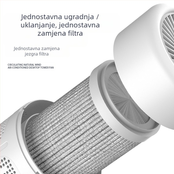 USB napajani čistač zraka s HEPA filtracijom, aktivnim ugljem i fotokatalizatorom; uklanja formaldehid i mirise; tiho radi