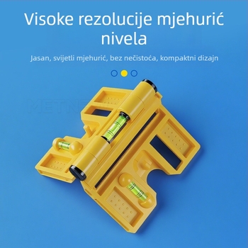 Višenamjenski niveler za stupove sa sklapanjem vertikalnog stupa i ogradom, precizan alat za montažu od čelične konstrukcije (Level gauge)