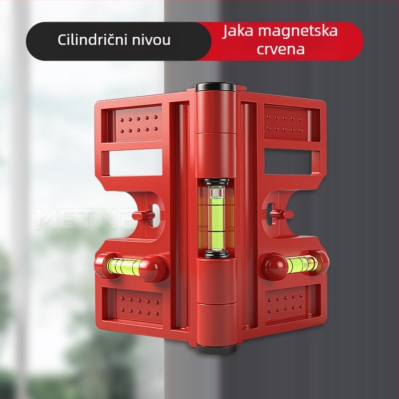 Višenamjenski niveler za stupove sa sklapanjem vertikalnog stupa i ogradom, precizan alat za montažu od čelične konstrukcije (Level gauge)