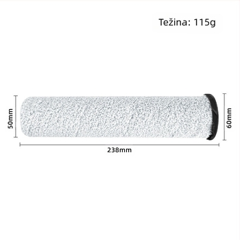 Glavna četka i filtar za Roborock A10 robot za čišćenje poda (Ultra/E/Plus) – kompatibilna s dvostrukom plišanom rolom četkom, model A10, 101–150 m², kućna uporaba.