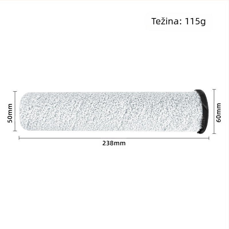 Glavna četka i filtar za Roborock A10 robot za čišćenje poda (Ultra/E/Plus) – kompatibilna s dvostrukom plišanom rolom četkom, model A10, 101–150 m², kućna uporaba.