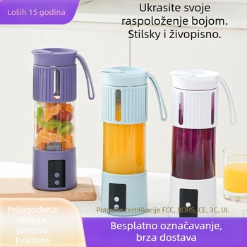 Električni čašica za sokove, brzina 20001–22000 rpm, pet ili više oštrica, kapacitet 1001–1500 ml, ugrađena baterija, snaga 10W