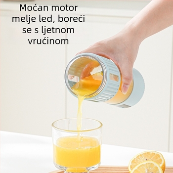 Električni čašica za sokove, brzina 20001–22000 rpm, pet ili više oštrica, kapacitet 1001–1500 ml, ugrađena baterija, snaga 10W