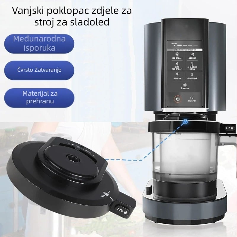 Ninja zamjenski vanjski poklopac posude za stroj za sladoled NC300/NC299AMZ/NC301