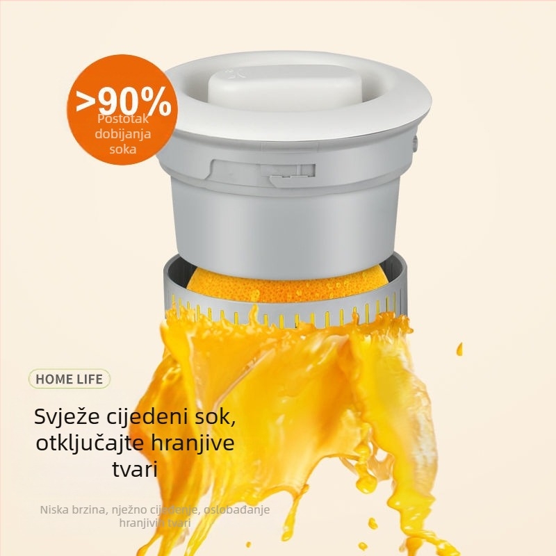 Prijenosni sokovnik 18000 rpm, 150 W, unutarnja posuda od nehrđajućeg čelika, uklonjiva baterija, kapacitet do 400 ml