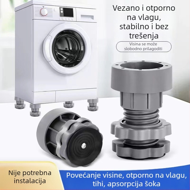 Podloga za noge perilice rublje, protuklizna, plastična, jednostrana, novi materijal, za kućnu i hotelsku upotrebu