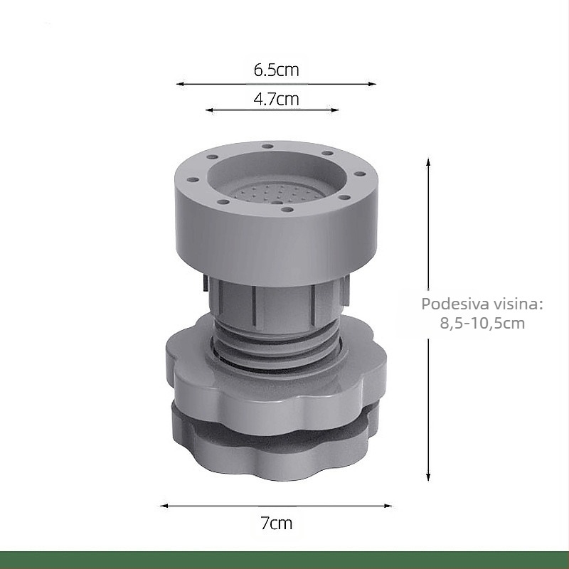 Podloga za noge perilice rublje, protuklizna, plastična, jednostrana, novi materijal, za kućnu i hotelsku upotrebu