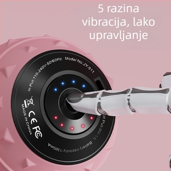 Vibracijska masažna lopta za cijelo tijelo - električna fascia lopta za opuštanje mišića, fitness i yogu | Materijal: ABS + silikon gel, USB punjenje, trajanje baterije ~3 sata, CE/ROHS/FCC certifikat