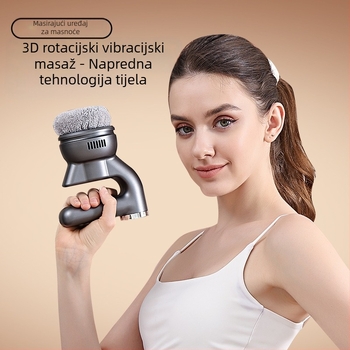 Masažer za tijelo s motorom s četkama, 3 glave, ugrađena baterija 1200-2000 mAh, radni vijek 6–8 sati, buka ispod 36 dB