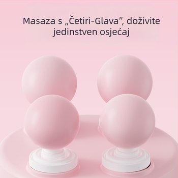 Električni masažer s četiri glave, bez četkica motor, tiho, 5+ brzina, ugrađena baterija 2000-4000 mAh, trajanje 1-3 h