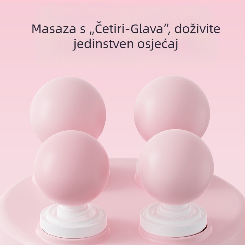 Električni masažer s četiri glave, bez četkica motor, tiho, 5+ brzina, ugrađena baterija 2000-4000 mAh, trajanje 1-3 h