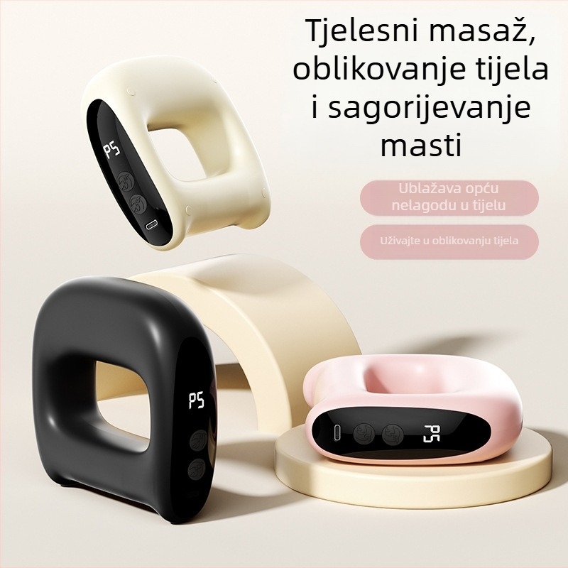 Xo-k8 fascia prsten masazer s toplim kompresom, USB napajanje, 2 masazna kontakta, masaža tapkanjem i udaranjem, za ramena i vrat