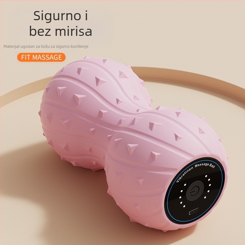 Ručna masažna kuglica za fasciju — silikon+ABS, 3D vibracija, masaža cijelog tijela, USB punjenje, trajanje baterije 150 minuta