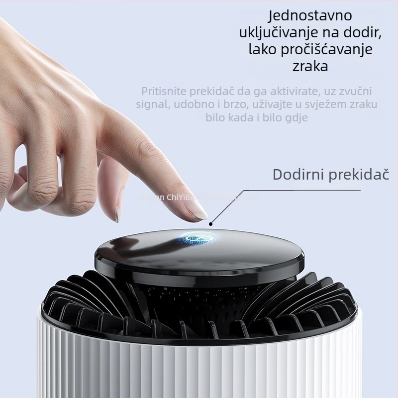 Kućni pročišćivač zraka – Uklanjanje formaldehida, niski šum (<36 dB), protok zraka 50 m³/h, pokrivenost do 10 m², Kompozitni filtar