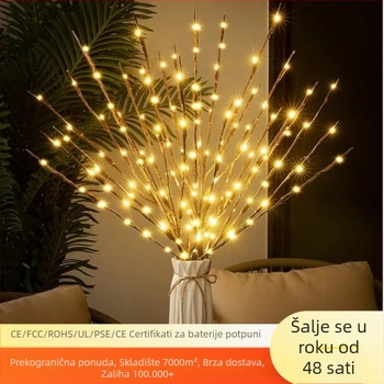 Lampa s granama – noćna svjetiljka u skandinavskom stilu za spavaću sobu, dekorativno osvjetljenje atmosfere