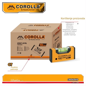 COROLLA Mini Libela s Magnets — Visoka Preciznost, Više Specifikacija, Za Kućnu Dekoraciju