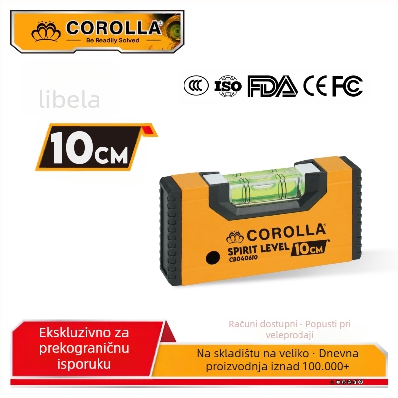 COROLLA Mini Libela s Magnets — Visoka Preciznost, Više Specifikacija, Za Kućnu Dekoraciju