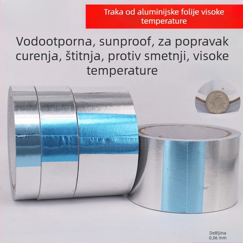 Traka od aluminijske folije za roštilj — debeli izolacijski sloj, vodootporna, papir od aluminijske folije za popravak posude