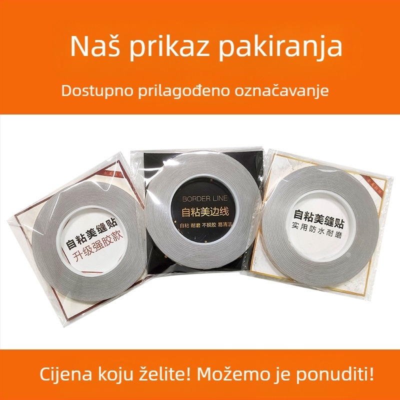 Samoljepljiva zlatna četkasta rubna traka za pločice – dekor zidova i podova