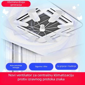 Difuzor zraka za stropni klima uređaj – DFS-02, protiv izravnog puhanja, tih rad, bez ugradnje