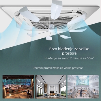 Difuzor zraka za stropni klima uređaj – DFS-02, protiv izravnog puhanja, tih rad, bez ugradnje