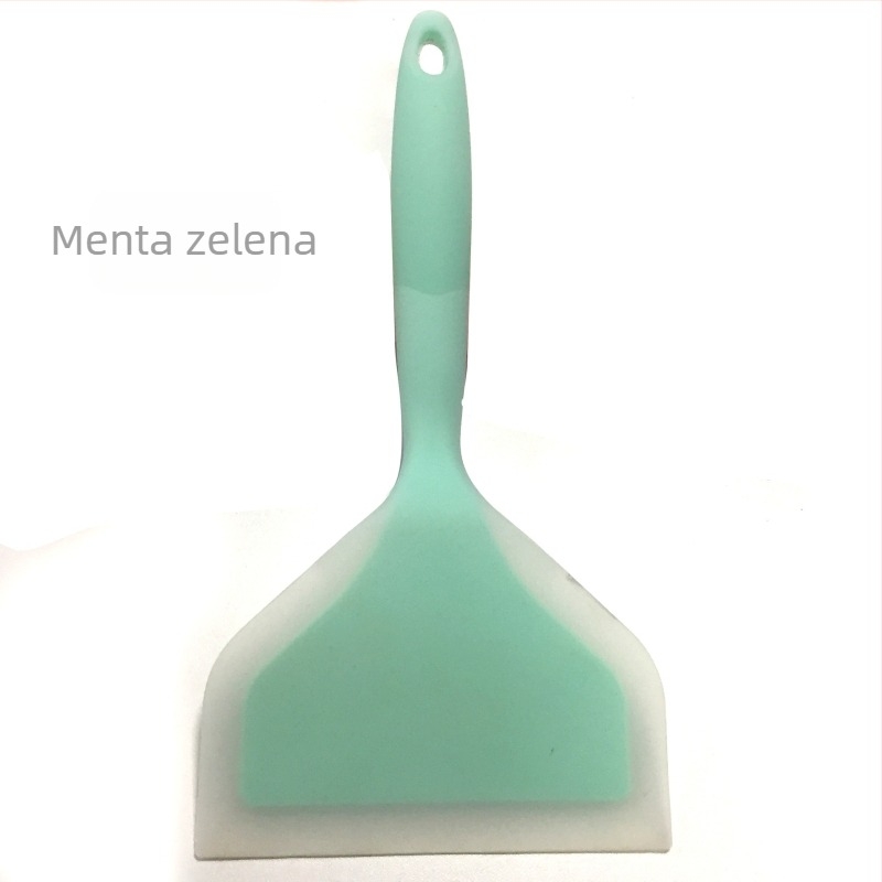 Kuhinjska špatula od silikona - ne lijepi, otporna na visoke temperature, protivklizna, zaštita od opeklina, drška od silikona omotana plastikom; prilagodljivo