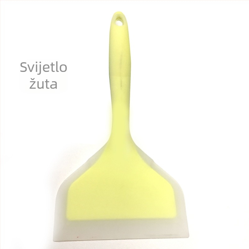 Kuhinjska špatula od silikona - ne lijepi, otporna na visoke temperature, protivklizna, zaštita od opeklina, drška od silikona omotana plastikom; prilagodljivo