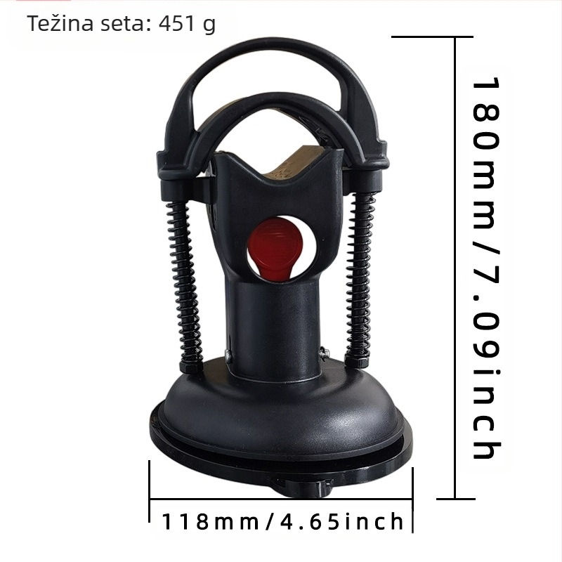 Držač za masažni pištolj sa usisnom čašom za fiksiranje i opuštanje mišića vrata • Motor bez četkica • 5 brzina ili više • 1 masažna glavica • Bez baterije • Buka ispod 36 dB