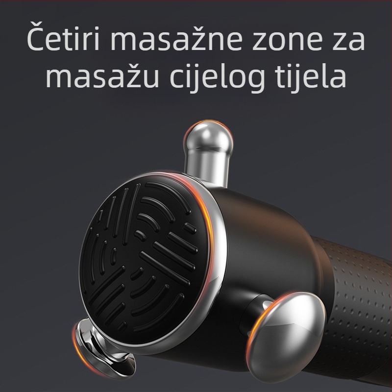 Pištolj za fasciju s Brushless motorom, LCD zaslon, 3 brzine, 3 nastavci, ugrađena baterija 1200–2000 mAh (3–6 h)