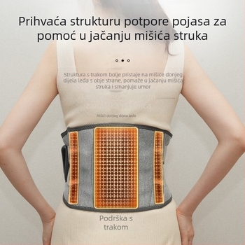 Punjiva masažni pojas za struk s električnim grijanjem i vibracijskim toplim kompresijom, 45-65°C, 7.5W, 3.7V