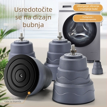 Osnova za perilicu s bubnjem – protuklizna, podesiva, otporna na vlagu, odvod vode, plastična konstrukcija