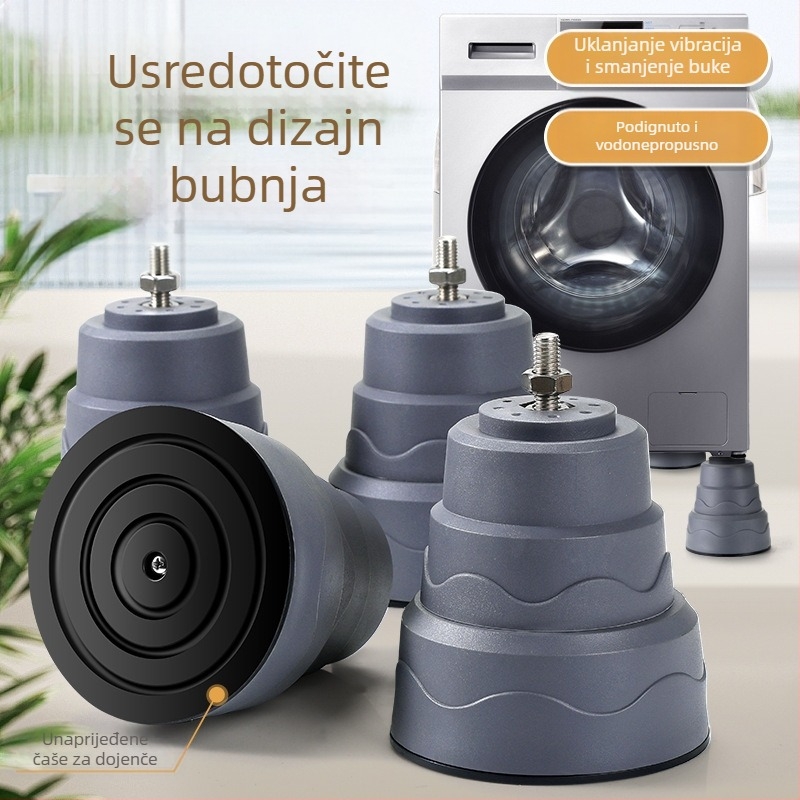 Osnova za perilicu s bubnjem – protuklizna, podesiva, otporna na vlagu, odvod vode, plastična konstrukcija